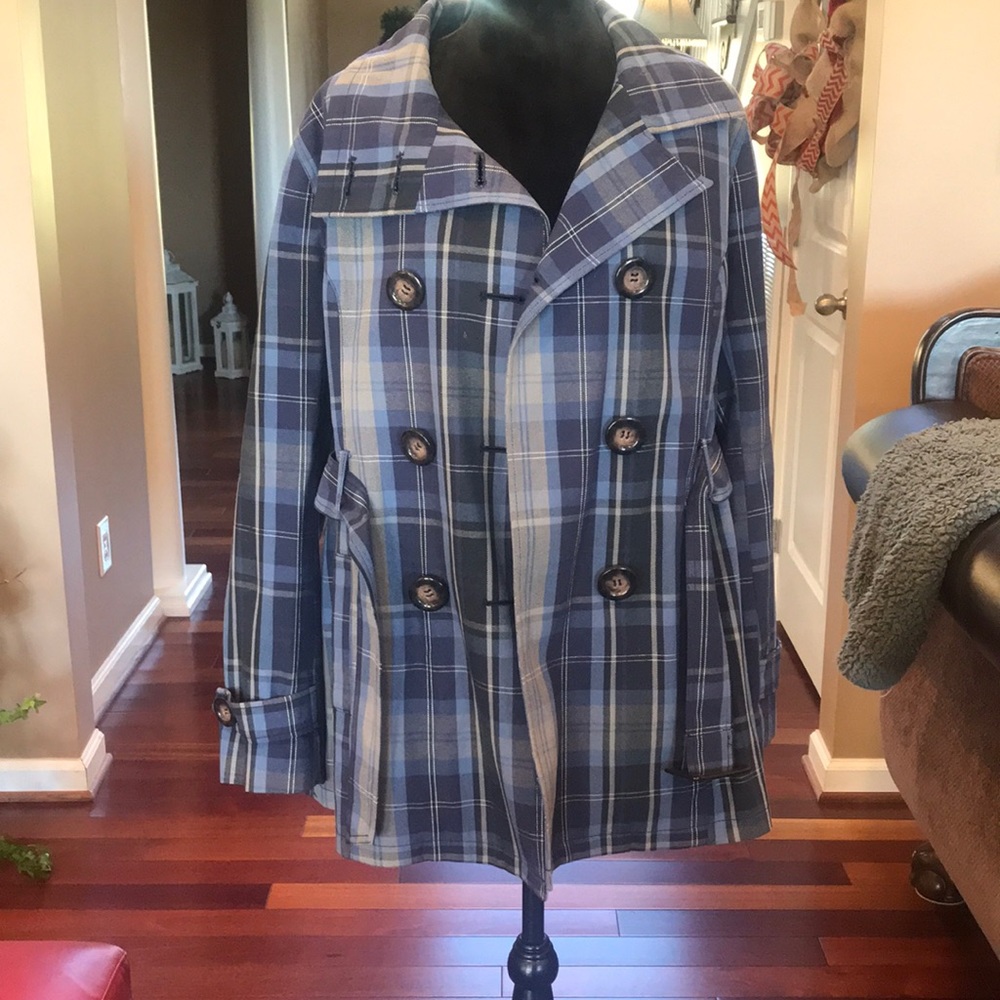 Plaid Peacoat